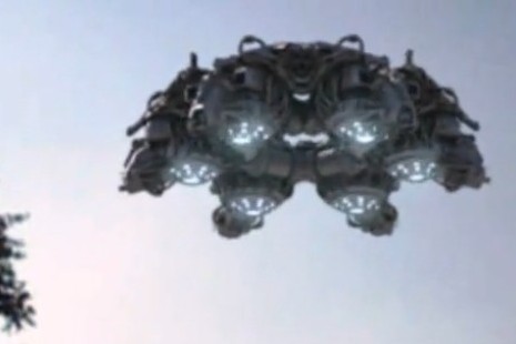 广州岑村巨型ufo飞碟抓拍现场